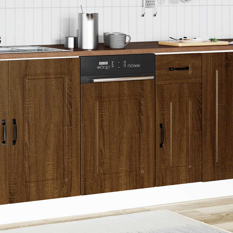 Geschirrspülerblende Kalmar Braun Eichen-Optik 45X1,5X67 Cm Braune Eiche