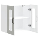 Küchen-Hängeschrank Mit Glastür Kalmar Holzwerkstoff Weiß