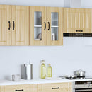 Küchen-Hängeschrank Mit Glastür Sonoma-Eiche Holzwerkstoff Sonoma Eiche
