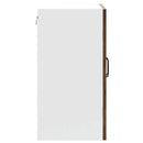 Küchen-Hängeschrank Mit Glastür Holzwerkstoff Räuchereiche