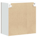 Küchen-Hängeschrank Mit Glastür Holzwerkstoff Räuchereiche
