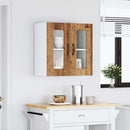 Küchen-Hängeschrank Mit Glastür -Optik Holzwerkstoff Altholz