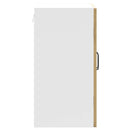 Küchen-Hängeschrank Mit Glastür Artisan-Eiche Holzwerkstoff Eiche Handwerklich