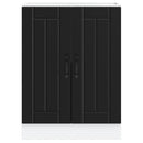 Spülenunterschrank Lucca Holzwerkstoff Schwarz
