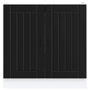 Spülenunterschrank Lucca Holzwerkstoff Schwarz
