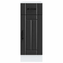 Küchen-Unterschrank Lucca Holzwerkstoff Schwarz