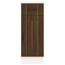 Küchen-Unterschrank Lucca Braun Eichen-Optik Holzwerkstoff Braune Eiche