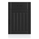 Küchen-Unterschrank Lucca Holzwerkstoff Schwarz