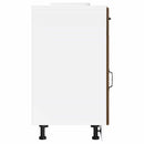 Küchen-Unterschrank Lucca Braun Eichen-Optik Holzwerkstoff Braune Eiche