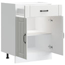 Küchen-Unterschrank Lucca Holzwerkstoff Weiß