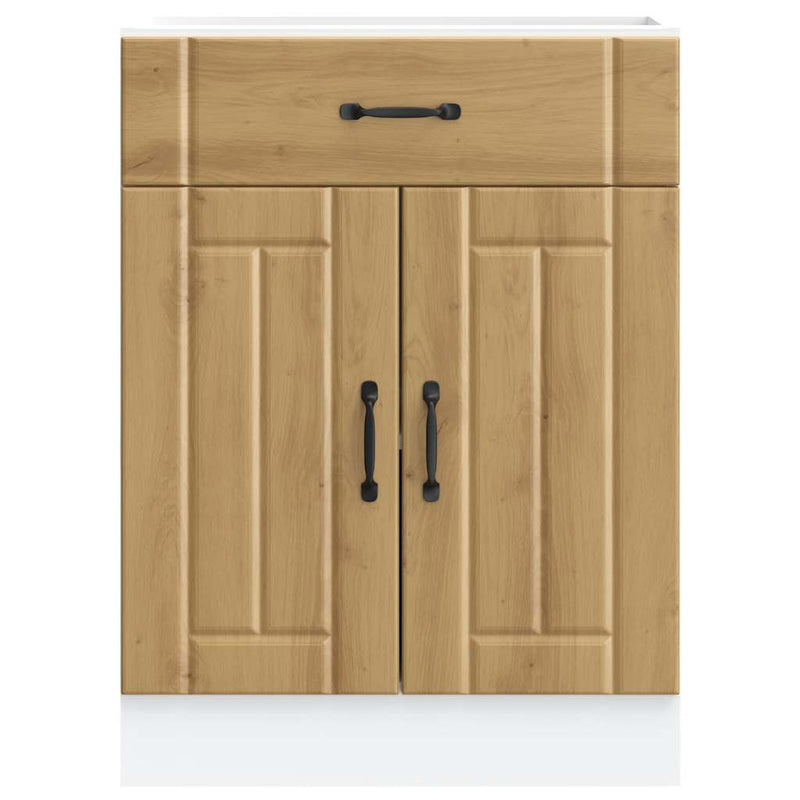 Küchen-Unterschrank Lucca Artisan-Eiche Holzwerkstoff Eiche Handwerklich