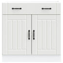 Küchen-Unterschrank Lucca Holzwerkstoff Weiß