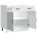 Küchen-Unterschrank Lucca Holzwerkstoff Weiß