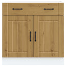 Küchen-Unterschrank Lucca Artisan-Eiche Holzwerkstoff Eiche Handwerklich
