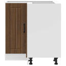 Küchen-Eckunterschrank Lucca Braun Eichen-Optik Holzwerkstoff Braune Eiche