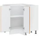 Küchen-Eckunterschrank Lucca -Optik Holzwerkstoff Altholz