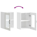Küchen-Hängeschrank Mit Glastür Lucca Weiß