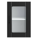 Küchen-Hängeschrank Mit Glastür Lucca Schwarz
