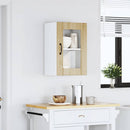 Küchen-Hängeschrank Mit Glastür Lucca Sonoma-Eiche Sonoma Eiche