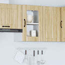 Küchen-Hängeschrank Mit Glastür Lucca Sonoma-Eiche Sonoma Eiche