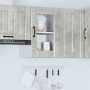 Küchen-Hängeschrank Mit Glastür Lucca Betongrau