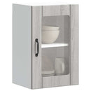 Küchen-Hängeschrank Mit Glastür Lucca Grau Sonoma