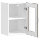 Küchen-Hängeschrank Mit Glastür Lucca Braun Eichen-Optik Braune Eiche