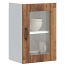 Küchen-Hängeschrank Mit Glastür Lucca -Optik Altholz