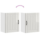 Küchen-Hängeschrank Lucca Holzwerkstoff Hochglanz-Weiß