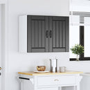 Küchen-Hängeschrank Lucca Holzwerkstoff Schwarz