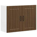Küchen-Hängeschrank Lucca Braun Eichen-Optik Holzwerkstoff Braune Eiche