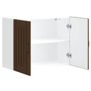 Küchen-Hängeschrank Lucca Braun Eichen-Optik Holzwerkstoff Braune Eiche
