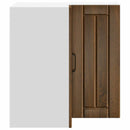 Küchen-Eckhängeschrank Lucca Braun Eichen-Optik Holzwerkstoff Braune Eiche