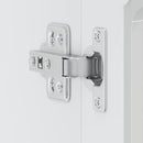 Küchen-Hängeschrank Mit Glastür Holzwerkstoff Hochglanz-Weiß
