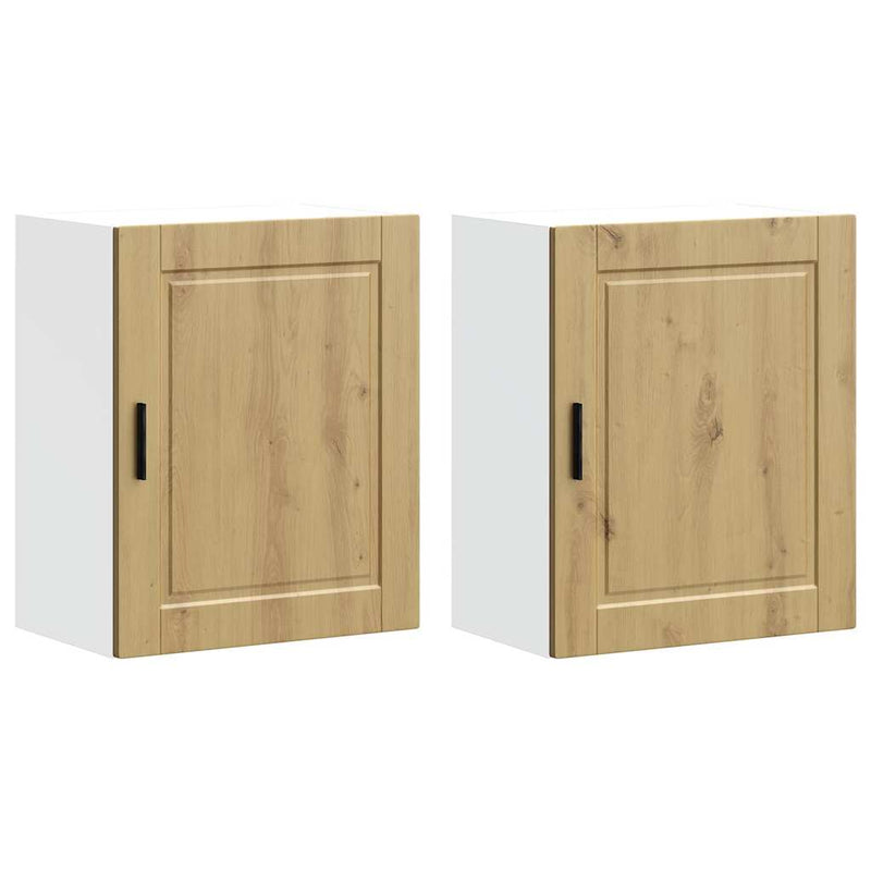 Küchen-Hängeschränke 2 Stk. Porto Artisan-Eiche Holzwerkstoff Eiche Handwerklich