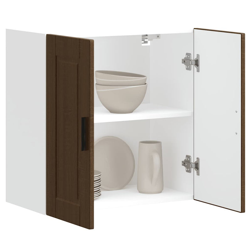 Küchen-Hängeschrank Porto Braun Eichen-Optik Holzwerkstoff Braune Eiche