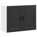 Küchen-Hängeschrank Porto Holzwerkstoff Schwarz