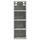 Hängeschrank 20X29,5X60 Cm Holzwerkstoff Betongrau