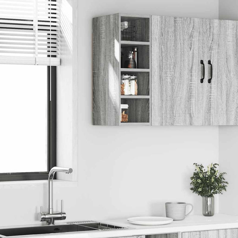 Hängeschrank 20X29,5X60 Cm Holzwerkstoff Grau Sonoma