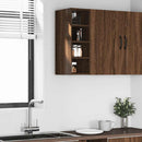 Hängeschrank Braun Eichen-Optik 20X29,5X60 Cm Holzwerkstoff Braune Eiche