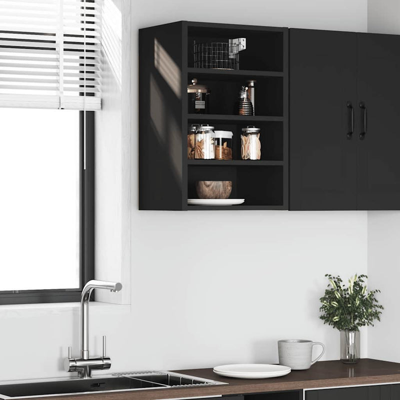Hängeschrank 40X29,5X60 Cm Holzwerkstoff Schwarz