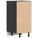 Unterschrank 40X44,5X81,5 Cm Holzwerkstoff Schwarz