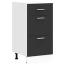 Unterschrank 40X46X81,5 Cm Holzwerkstoff Schwarz