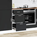 Unterschrank 40X46X81,5 Cm Holzwerkstoff Schwarz