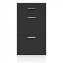 Unterschrank 40X46X81,5 Cm Holzwerkstoff Schwarz