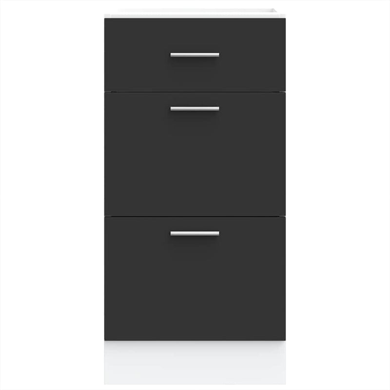 Unterschrank 40X46X81,5 Cm Holzwerkstoff Schwarz