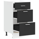 Unterschrank 40X46X81,5 Cm Holzwerkstoff Schwarz