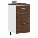 Hängeschrank Braun Eichen-Optik 20X29,5X60 Cm Holzwerkstoff Braune Eiche