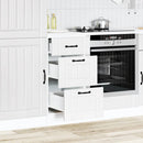 Küchen-Unterschrank Lucca Holzwerkstoff Weiß
