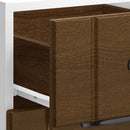Küchen-Unterschrank Lucca Braun Eichen-Optik Holzwerkstoff Braune Eiche